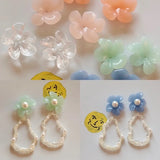 Resin Acrylic Flower Hairpin DIY Jewelry Earrings Accessory