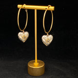Stylish Heart Hollow Love Big Ear Ring