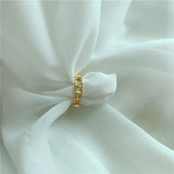 Metal Hollow Out Ring Cold Wind Ring