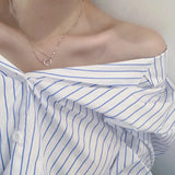 Temperament Ring S925 Silver Necklace Female Tide Online Neck Chain Clavicle