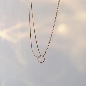 Temperament Ring S925 Silver Necklace Female Tide Online Neck Chain Clavicle