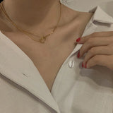 Temperament Ring S925 Silver Necklace Female Tide Online Neck Chain Clavicle