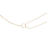 Temperament Ring S925 Silver Necklace Female Tide Online Neck Chain Clavicle