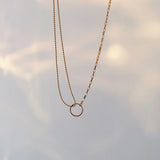Temperament Ring S925 Silver Necklace Female Tide Online Neck Chain Clavicle