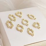 Love Ellipse Pearl Double Hanging DIY Jewelry Set