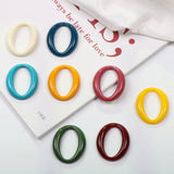 Solid Ellipse Japanese Resin Ring Earring Accessories Material