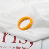 Solid Ellipse Japanese Resin Ring Earring Accessories Material