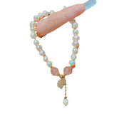 Heart-shaped Pendant Bracelet Opal Simulated-pearl Jewelry