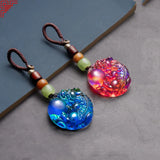 Dragon Hook Jade Key Pendant Charm Amulet Bring Good Luck