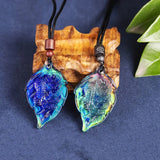 Temperature Sensing Jade Pixiu Pendant Necklace for Good Luck