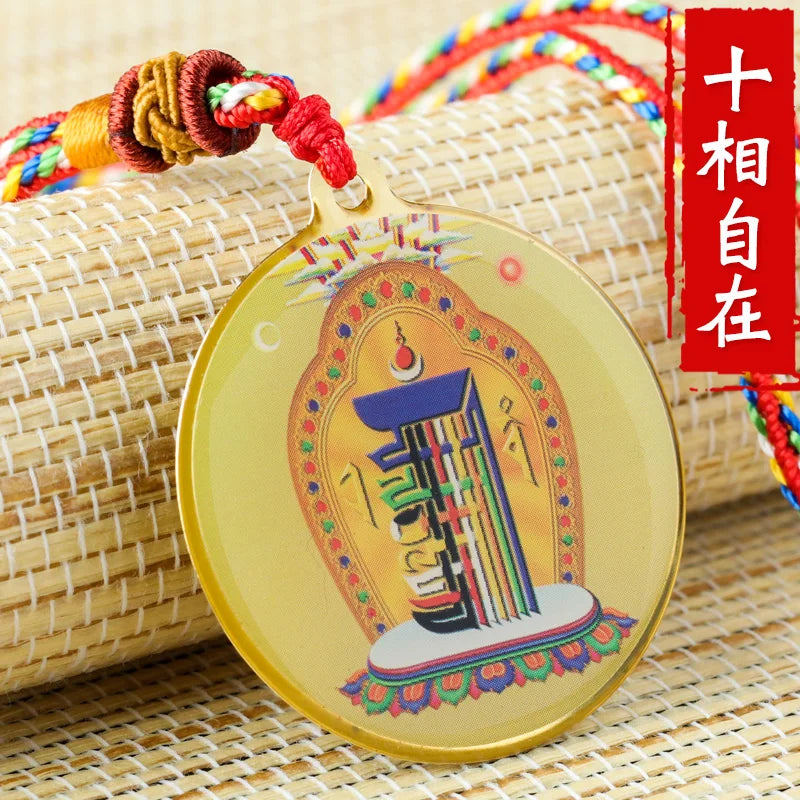 Comfortable Buddha Statue Small Thangka Necklace