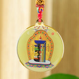 Comfortable Buddha Statue Small Thangka Necklace