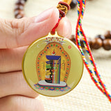 Comfortable Buddha Statue Small Thangka Necklace