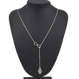 Punk Clavicle Chain Hamsa Hand Necklaces for Women