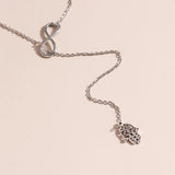 Punk Clavicle Chain Hamsa Hand Necklaces for Women
