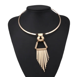 Punk Tassel Necklace for Women Night Club Jewelry