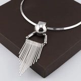 Punk Tassel Necklace for Women Night Club Jewelry