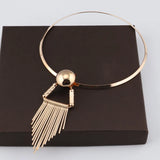 Punk Tassel Necklace for Women Night Club Jewelry