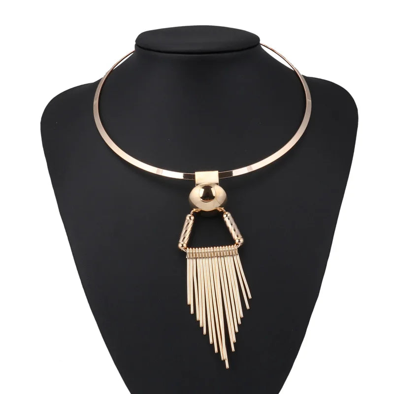 Punk Tassel Necklace for Women Night Club Jewelry