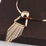 Punk Tassel Necklace for Women Night Club Jewelry