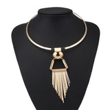 Punk Tassel Necklace for Women Night Club Jewelry
