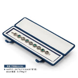Green Navy Velvet Double Jewelry Storage Box