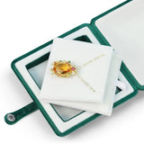 Green Navy Velvet Double Jewelry Storage Box