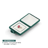 Green Navy Velvet Double Jewelry Storage Box