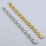 Tengci L0547 Copper Zircon Bracelet Hip-hop Rock Style