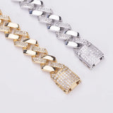 Tengci L0547 Copper Zircon Bracelet Hip-hop Rock Style