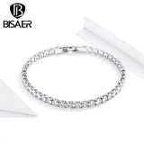 Cubic Zircon Silver Tennis Bracelet for Women WEYB051