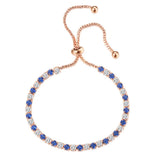 Zircon Rose Crystal Tennis Bracelet for Women
