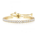 Crystal Zircon Tennis Bracelet Adjustable Bangle