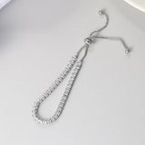 Crystal Zircon Tennis Bracelet Adjustable Bangle
