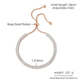 Zircon Crystal Tennis Bracelet for Women