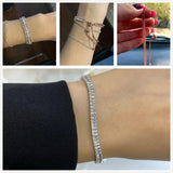 Zircon Crystal Tennis Bracelet for Women