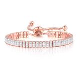 Diamond Tennis Bracelet 14K Rose Gold Jewelry Gift for Women