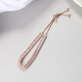 Diamond Tennis Bracelet 14K Rose Gold Jewelry Gift for Women