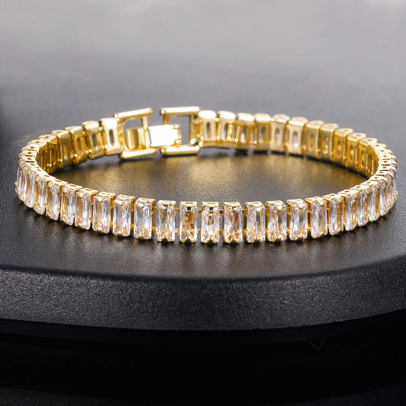 18k Zircon Tennis Bracelet for Women, Gift Jewelry