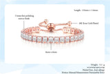 Zircon Tennis Bracelet Women's Jewelry Rose Gold Gift