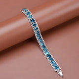 Zircon Tennis Bracelet for Women, Rose Gift Jewelry