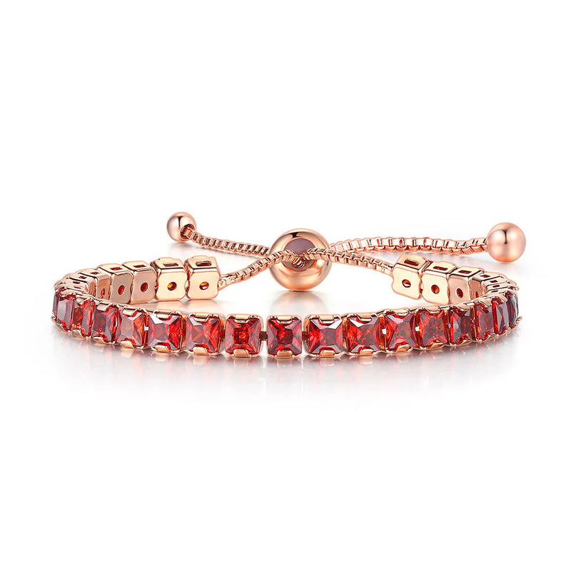 Zircon Tennis Bracelet Women's Jewelry Rose Gold Gift