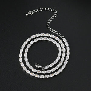 Tennis Choker Necklace Zirconia Chain Dainty Crystal Jewelry