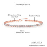 Tennis Choker Necklace Zirconia Chain Dainty Crystal Jewelry