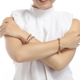 Tennis Colorful Bracelet Yellow Filled Womens Bracelet Chain