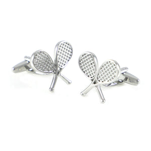 Tennis Rackets Cuff Links Sports Tennis Cross Rackets Cufflinks