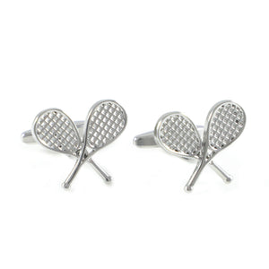 Tennis Rackets Cuff Links Sports Tennis Cross Rackets Cufflinks