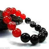 12mm Red Jades Agates Bracelet Bangle