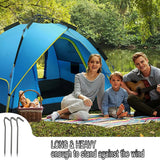 8 PCS Metal Heavy Duty Tent Hooks Aluminum Alloy Rust Camping Tent Ground Pegs