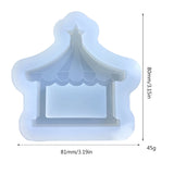 Tent Resin Shaker Molds, Silicone Quicksand Mould for DIY Crafts